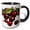 Black/White, variant on 3drose, Cranberry Botanical Vector Illustration, 15oz Mug