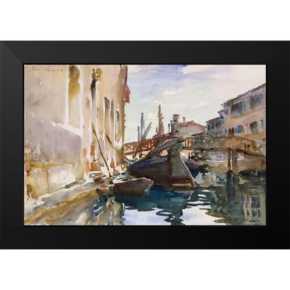 Sargent, John Singer 14x11 Black Modern Framed Museum Art Print Titled - Giudecca