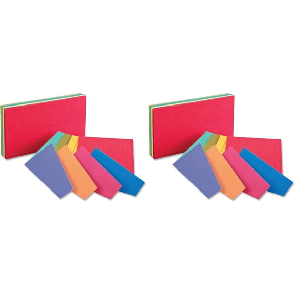 A house of tools Extreme Index Cards, 3 x 5 Inches, Assorted Colors, 100 per pack (04736) (Pack of 2)