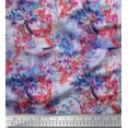 thumbnail image 1 of Soimoi Rayon Fabric Floral & Humming Bird Print Fabric by Yard 42 Inch Wide, 1 of 1