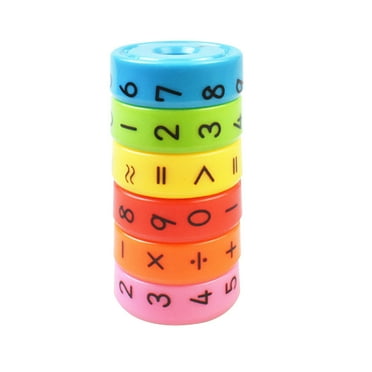 Qocolhg Learning Toys Math Toy Preschool Learning Educational Counting Game Numbers and Symbols Math Skills Colorful Fridge Kindergarden Educational Tools Math Blocks Christmas Gifts for Kids