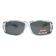thumbnail image 2 of Women's Fit Over Glasses Polarized Sunglasses Rhinestones Floral Clear Blue Green, 2 of 4
