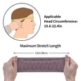 thumbnail image 2 of Red Grey Paisley Sports Headband for Women Men, Running Headband Sweat Bands for Cycling, Yoga, Spa, Athleti, Workout - Moisture Wicking Hairband, 2 of 5