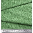 thumbnail image 2 of Soimoi Green Cotton Duck Fabric Stencil Leaves Printed Craft Fabric by the Yard 42 Inch Wide, 2 of 3
