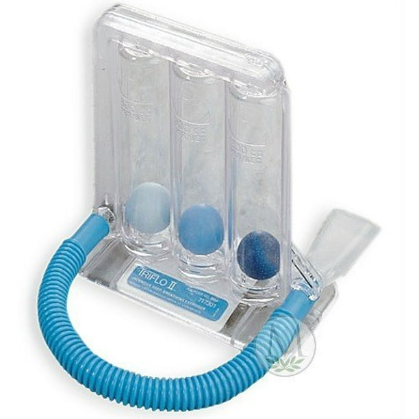 Hudson TriFlo II Incentive Deep Breathing Exerciser Spirometer