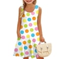 thumbnail image 6 of JAJAHO Sleeveless Dresses For Girls Striped Sundress Casual Scoop Neck Flowy Mini Tank Dress Summer Girl Clothes 4-14Y Trendy Dresses, 6 of 8