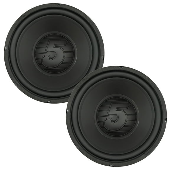 5 Core 10" Subwoofer Pair 300W Car Woofer 4 Ohm Replacement Deep Bass Sub Loud Speaker for Vehicle