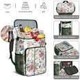 thumbnail image 5 of Travel Cooler Bag - Pioneer Flower Floral Print Pattern Camping Beer Cooler Backpack with Bottle Opener- Waterproof Insulated Picnic Backpacks - Cooler Bag for Beach, 5 of 6
