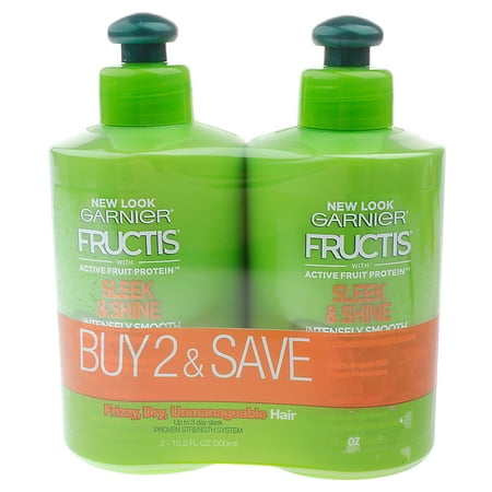 Garnier Fructis Sleek & Shine Intensely Smooth Leave-In Conditioning Cream, 2 (Best Wig Conditioning Spray)