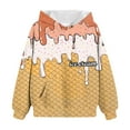 thumbnail image 4 of Taybagh Hoodies for Teen Girls Ice Cream Print Print Velvet Classic Hoodie Teen Sweatshirts Size 10-12 Crewneck, 4 of 5