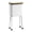 White, variant on DICEWEN Space Efficient Wheeled Trash Can With Flexible Wheels and Smooth Lid Modern Design For Office