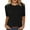 Black, variant on Tunic Tops Elbow Sleeve Tops Ribbed Crewneck Sweaters Soft Sweater Shirt Trendy Casual Pullover Blouses for Women Dressy Casual Beach Tops Loose Tops Summer Womens Tops Loose Fit Black Xxl