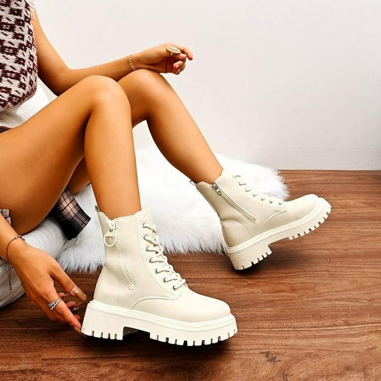 Outfits Mid Calves Boots Wowcloth Women's Mid-Calf Boots – Casual