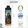 thumbnail image 3 of Fotbe Forest Meditating Gorilla Pattern 18 Oz Sports Insulated Kettle Vacuum Cup Stainless Steel Travel Mug Cup Thermal Flask,Insulated Kettle for Cycling Gym Basketball Outdoor, 3 of 7