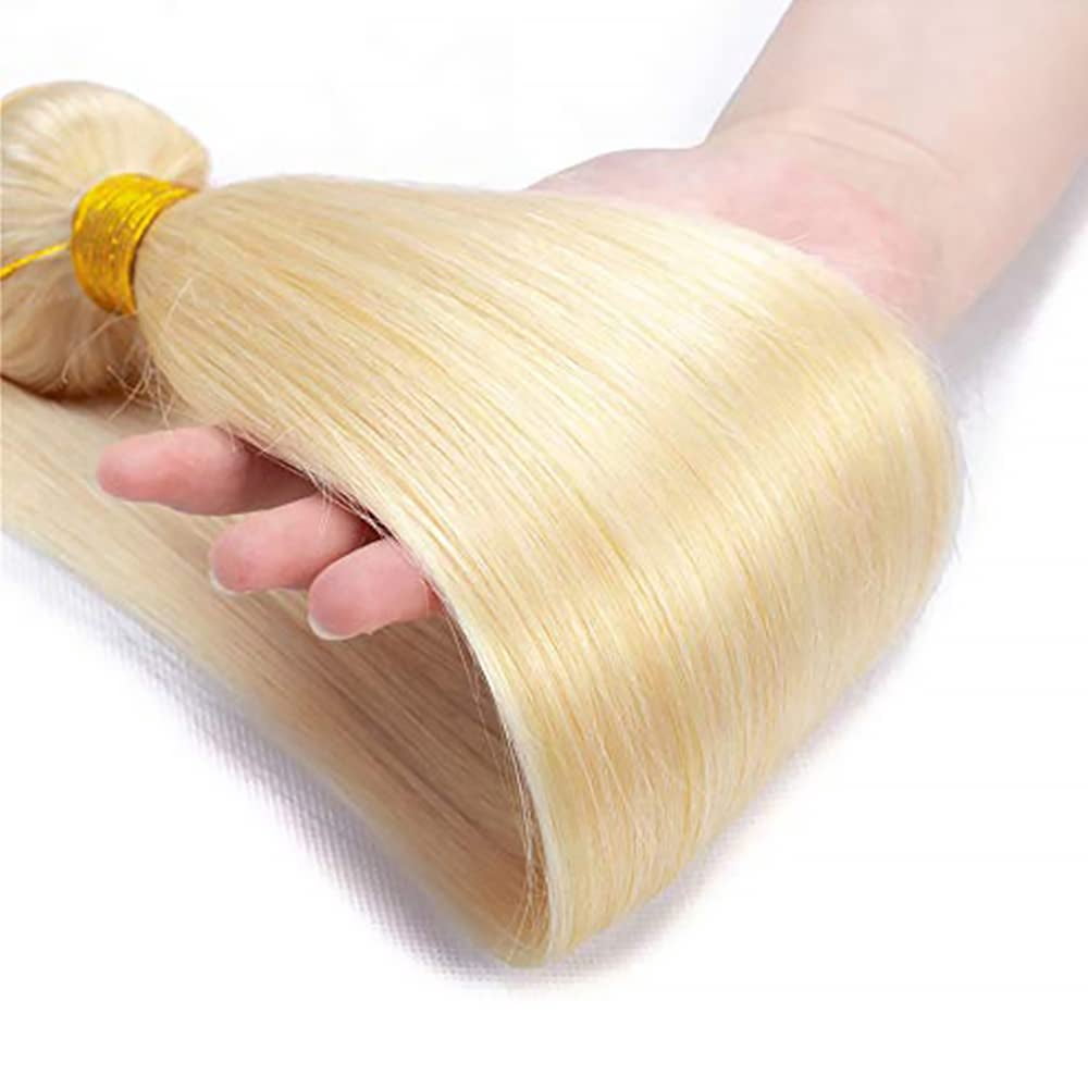 Honey Blonde Bundles 613 Straight Bundles Human Hair 22 24 26 Inches Brazilian Virgin Hair 3 Bundles 300g Double Weft