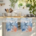 thumbnail image 4 of Navy Blue Coastal Kitchen Towels Set of 4, Starfish Coral Summer Nautical Wooden Absorbent Dish Towels for Kitchen, Microfiber Hand Towel, Quick Drying Tea Towel for Cleaning Decorative Dishcloths, 4 of 7