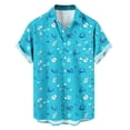 thumbnail image 3 of MELDVDIB Mens Summer Vacation Shirts Button-Up Turn-Down Collar Short Sleeve Tops Fashion Casual Tropical Floral Printed Beach Shirts, 3 of 6