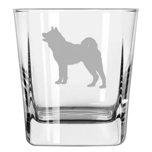 12 oz Square Base Rocks Whiskey Double Old Fashioned Glass Akita