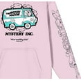 thumbnail image 2 of Scooby Doo Mystery Inc Local Ad Long Sleeve Cradle Pink Men's Hooded Sweatshirt-XL, 2 of 3