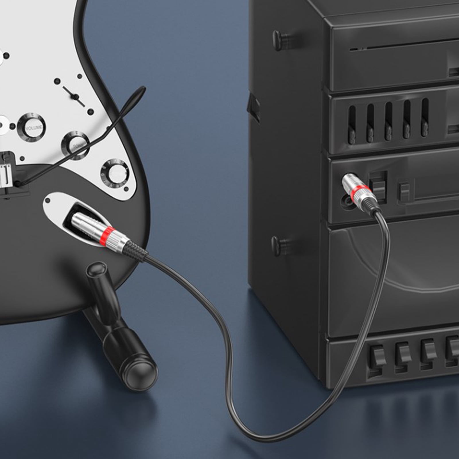6.35mm Cable Line Music Instrument Connection Cable for Electric Guitars, Amplifiers, and Other Devices