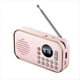 thumbnail image 3 of Radio FM Portátil Recargable Pequeño Altavoz Bluetooth Inalámbrico Sonido Estéreo Envolvente USB Radios Vintage Rosa, 3 of 5
