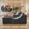 thumbnail image 3 of Toject 108" Modular Sectional Sofa, Modern Cloud Couch with Ottoman, No Assembly Required, U-shaped Sofa for Living Room, Gray, 3 of 9