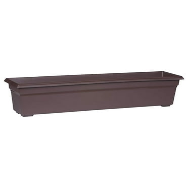 16363 Countryside Flower Box Planter, 36-Inch, Brown