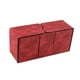 thumbnail image 3 of Caja de cuero sintético para 200 cartas, duradera, con compartimento organizador de gran capacidad. Rojo, 3 of 9