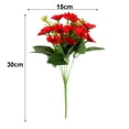 thumbnail image 5 of Mdesiwst Artificial Flower No Watering Long-lasting Fake Rose Table Centerpiece Wedding Party Decor 1Pc, 5 of 8