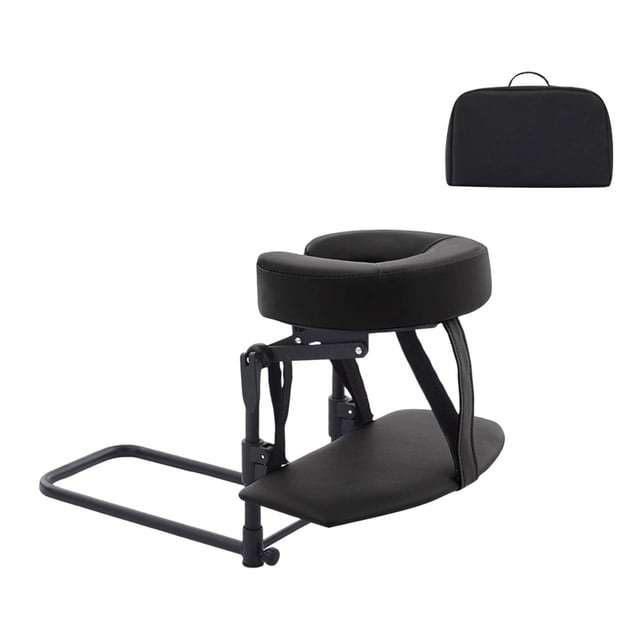 Kit de masaje de colchón para escritorio y hogar con bolsa de almacenamiento, reutilizable, para recuperación de cirugía ocular, cómodo para cama de negro