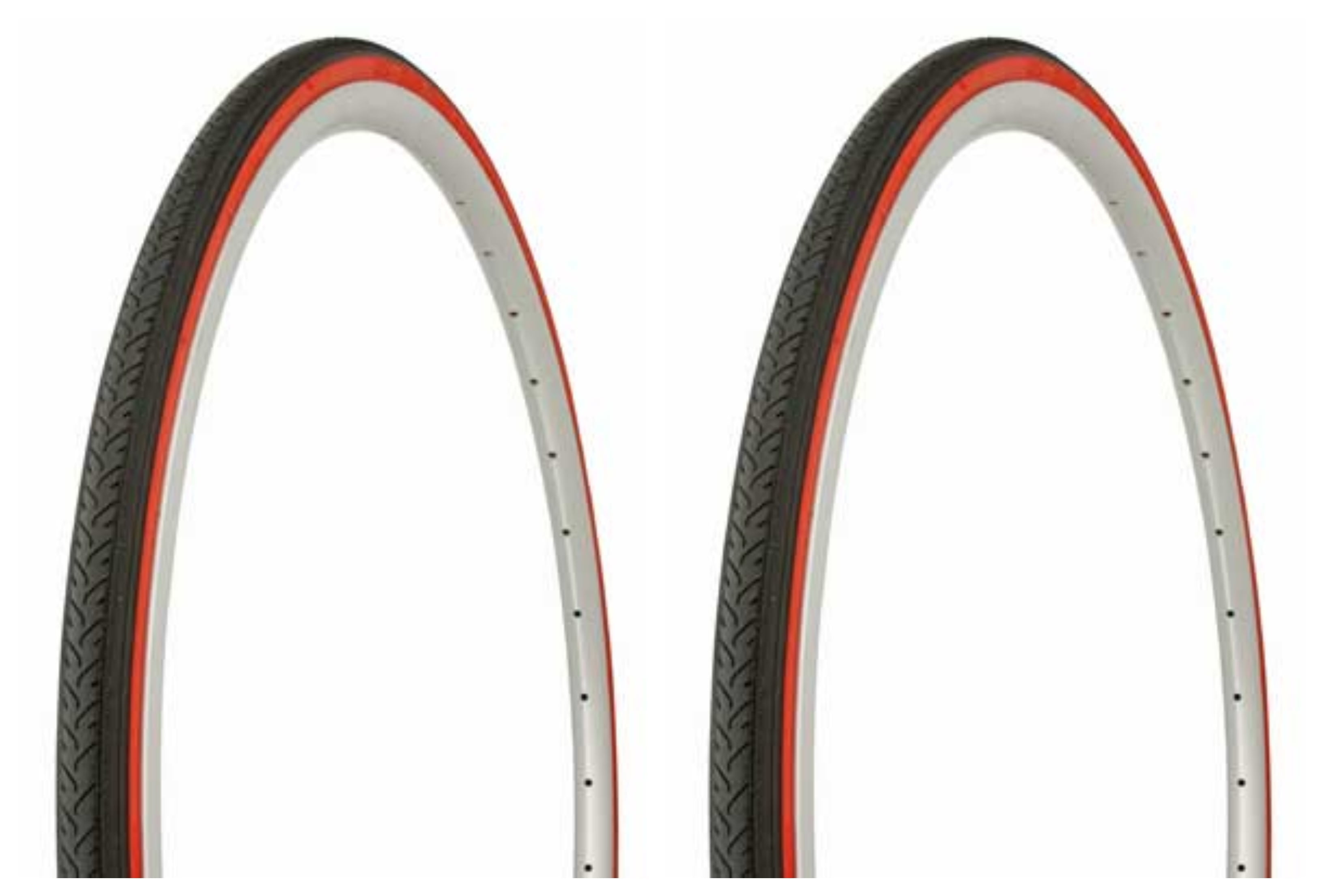 2 TUBES ROAD FIXIE BICYCLES DURO 700X35C BICYCLE TIRES RED TWO 2 