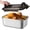 7500ML, variant on Stainless Steel Storage Containers, 7500 ML/ 254 oz / 32 Cup Large Storage Meal Prep Containers with Airtight for Roasting Turkey, Chicken, Baking Casserole, Fruits, Party
