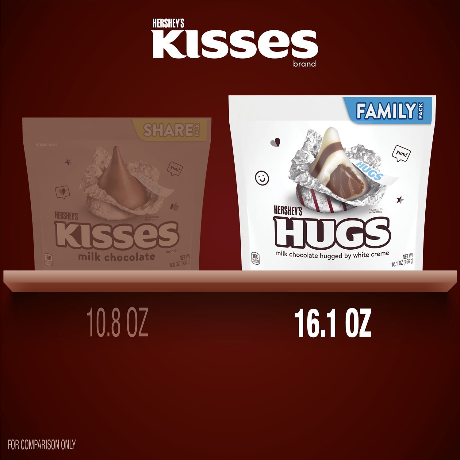 Hugs N Kisses Iron On Hexies 100 ct 1