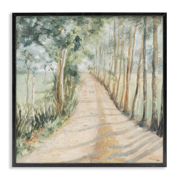 Stupell Industries Farmhouse Camino A Casa Pathway Black Framed Giclee Art, 12 x 12, by Patricia Pinto