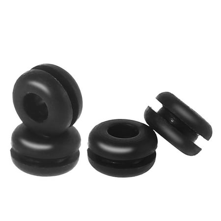 

4pcs Bedplate Grommets BLACK Rubber Compatible With SME- 3009 3012 SME- 3009 3012 Base Plate Grommets