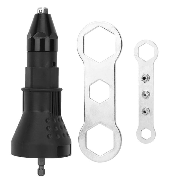 Sonew Rivet Drill Attachment Adapter Riveting Nut Gun Cordless Electric Carpenter Tool, Rivet Drill Adapter, Electric Riveting Gun