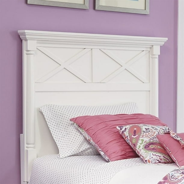 Ashley Furniture Kaslyn Wood Twin Panel Headboard in White Walmart