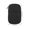 thumbnail image 2 of Raindrops Passports Holder Travel Bag Black Polyester Waterproof 1Pcs 8.45X5.50X0.79In, 2 of 8