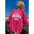 thumbnail image 6 of KimSoong Women Oversized Mama Sweatshirt Mom Crew Neck Long Sleeve Shirts In My Mama Era Letter Print Casual Pullovers Top, Pink, 6 of 8