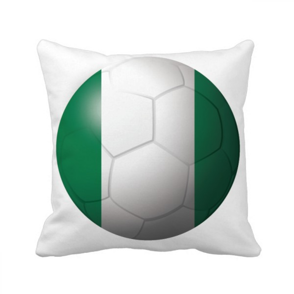 Nigeria National Flag Soccer Football Throw Pillow Sleeping Sofa