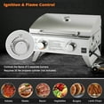 thumbnail image 5 of Topbuy 2-Burner Silver Propane Gas Grill with Lid and Handle Top Thermometer, 5 of 9
