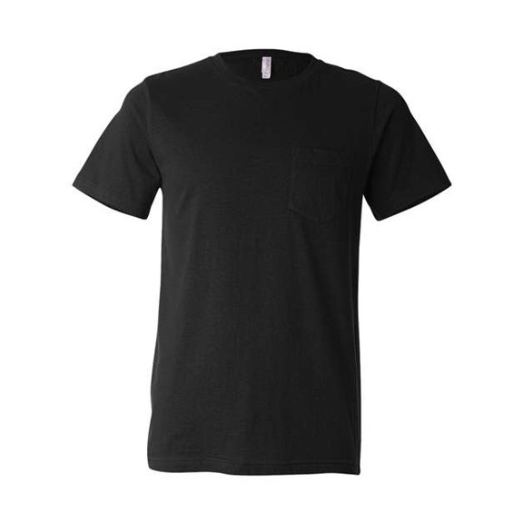 BELLA   CANVAS Jersey Pocket Tee 3021 - Black Size M