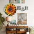 thumbnail image 5 of 10-Inch Silent Wooden Wall Clock, " Sunflower Clock Face Design "  Silent Non-Ticking Clock, Battery Operated (AA Batteries Not Included), Artistic Home Decor, 5 of 8