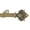 Antique Gold, variant on 1-Inch Diameter Single Window Treatment Curtain Rod, Acanthus Finial Style II, 48-inch to 84-inch Adjustable, Antique Gold