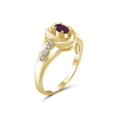 thumbnail image 2 of 0.26 Carat Ruby Gemstone and Accent White Diamond Ring, 2 of 4