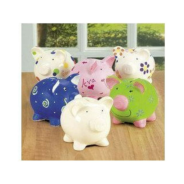 DIY Ceramic Piggy Banks - 12 Pc.