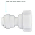 OD x 1/4 NPTF Inch Female Adapter, Push to Connect Plastic Plumbing