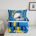 thumbnail image 5 of Erosebridal American Football Comforter Set Queen Size Rugby Games Bedding Set Sport Arena Blue Yellow Comforter Sports Theme Quilt Set, 5 of 7