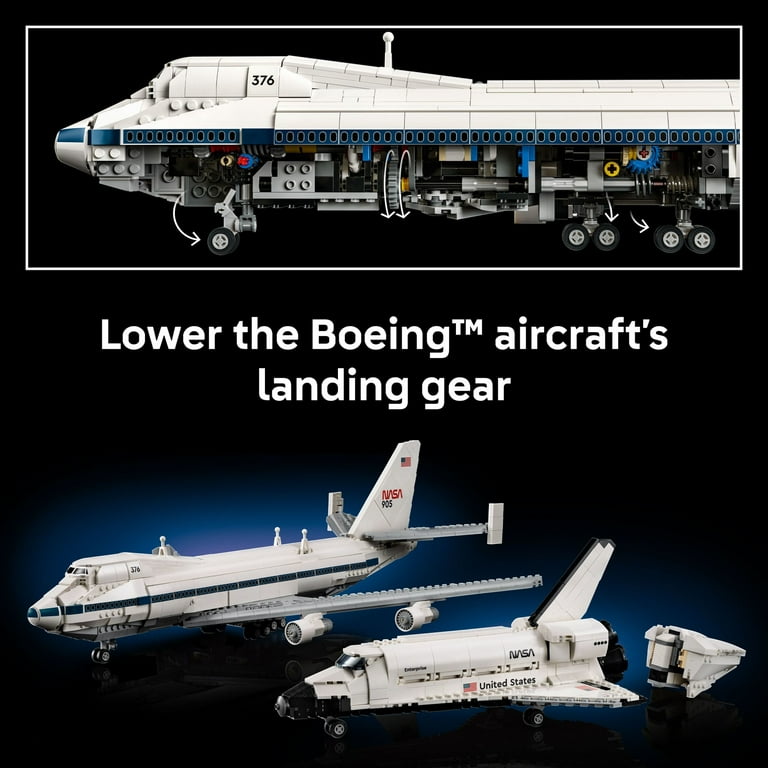 LEGO Icons Shuttle Carrier Aircraft Building Set for Adults