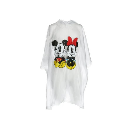 Mickey and Minnie Mouse Rain Poncho, Size: one